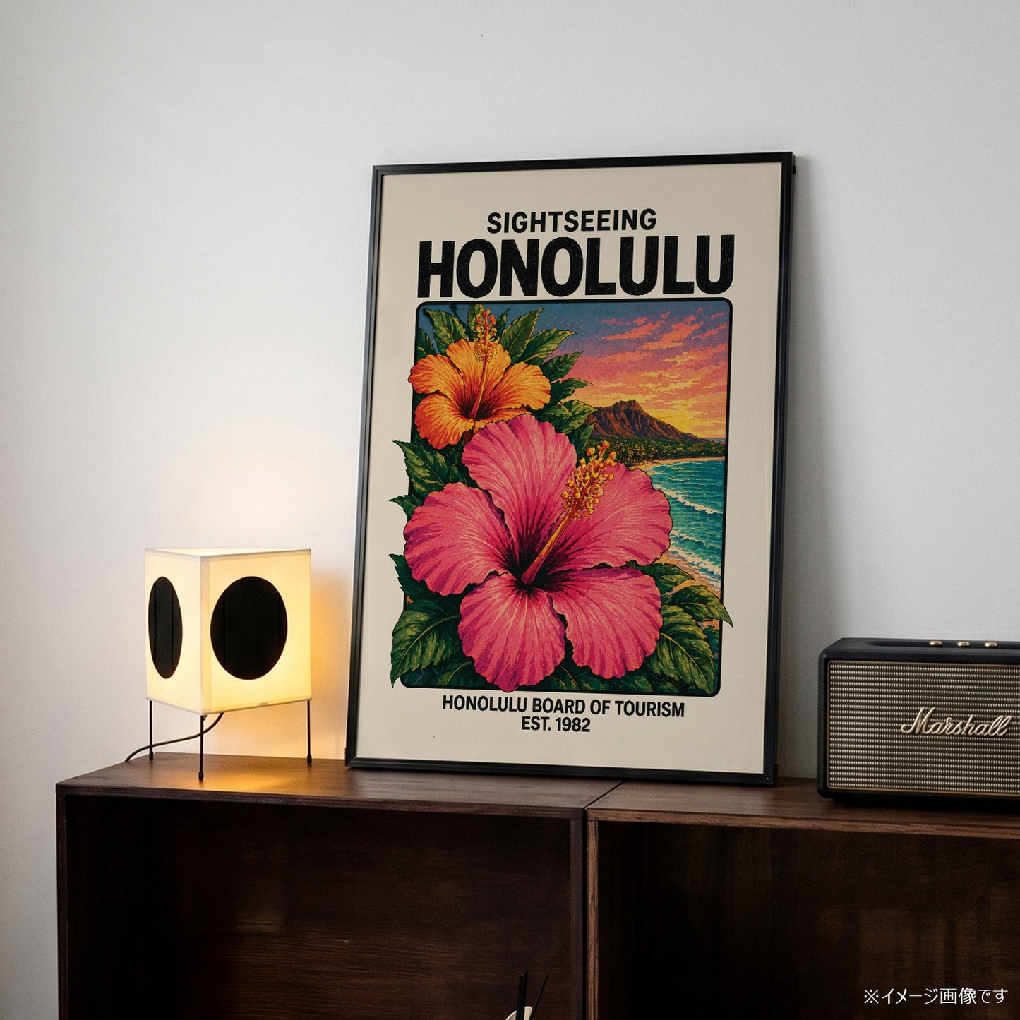 「SIGHTSEEING HONOLULU」ヴィンテージトラベルポスター - Ink Jp