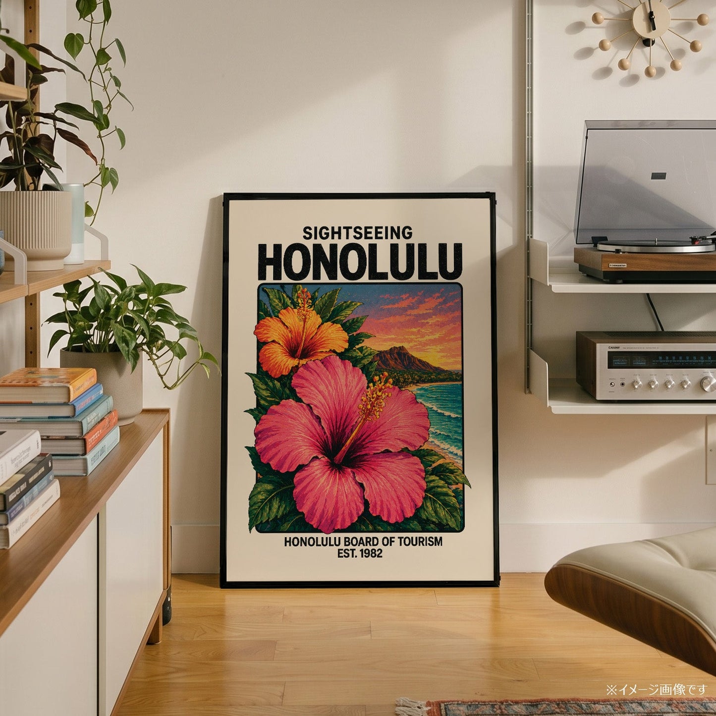 「SIGHTSEEING HONOLULU」ヴィンテージトラベルポスター - Ink Jp