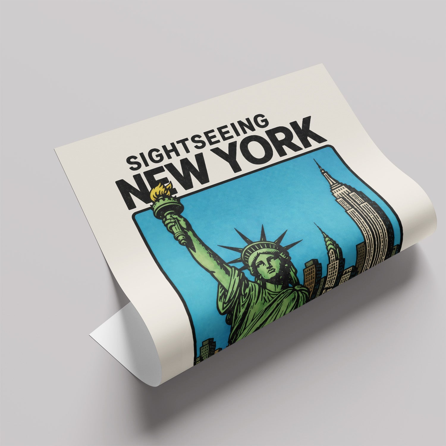 「SIGHTSEEING NEW YORK」ヴィンテージトラベルポスター - Ink Jp