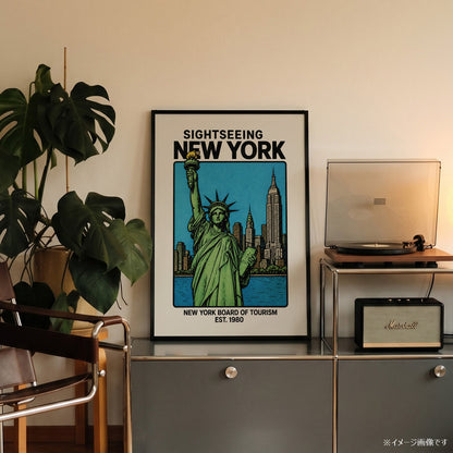 「SIGHTSEEING NEW YORK」ヴィンテージトラベルポスター - Ink Jp