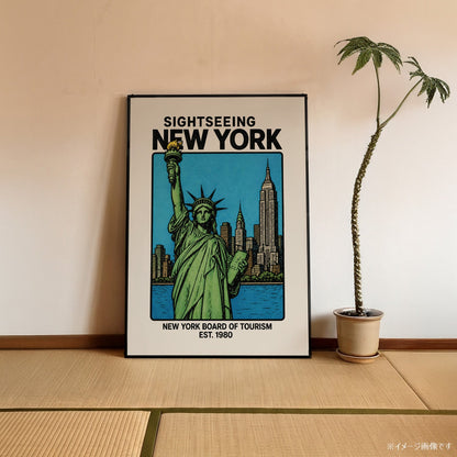 「SIGHTSEEING NEW YORK」ヴィンテージトラベルポスター - Ink Jp