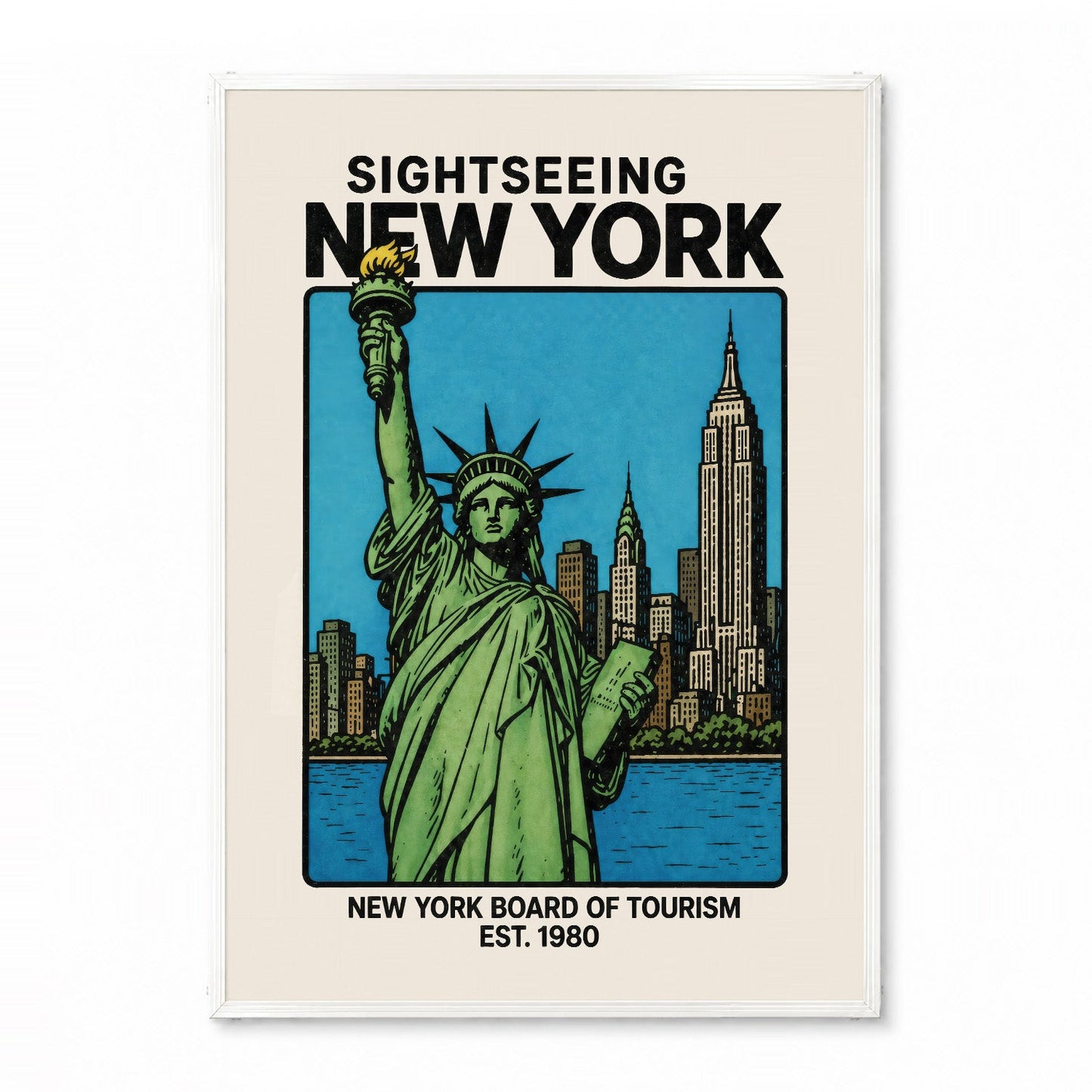 「SIGHTSEEING NEW YORK」ヴィンテージトラベルポスター - Ink Jp