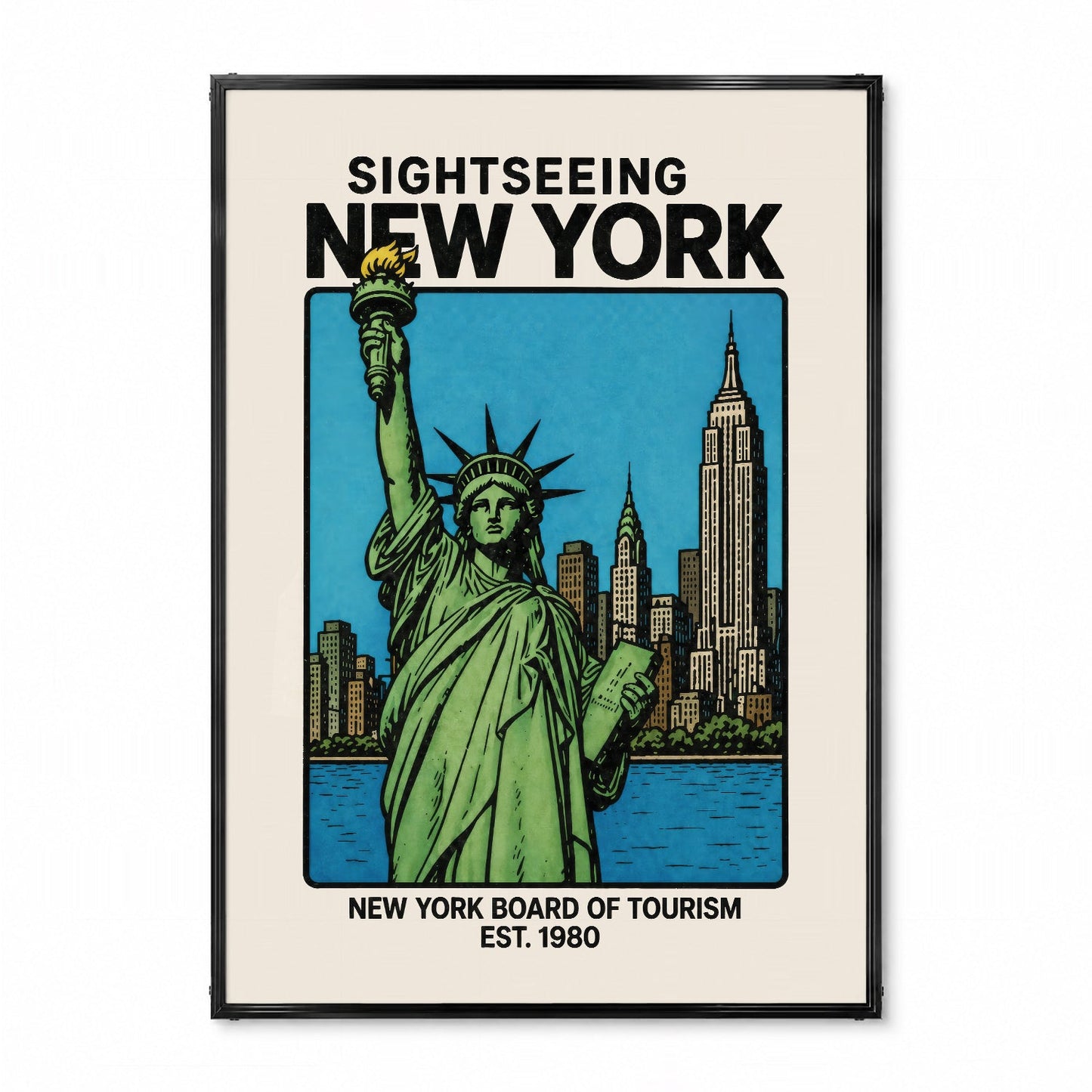 「SIGHTSEEING NEW YORK」ヴィンテージトラベルポスター - Ink Jp