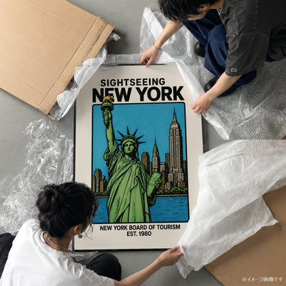 「SIGHTSEEING NEW YORK」ヴィンテージトラベルポスター - Ink Jp