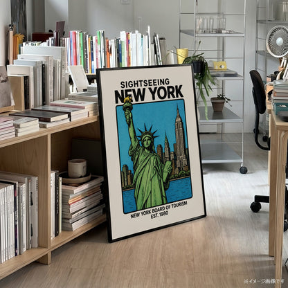 「SIGHTSEEING NEW YORK」ヴィンテージトラベルポスター - Ink Jp