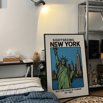 「SIGHTSEEING NEW YORK」ヴィンテージトラベルポスター - Ink Jp