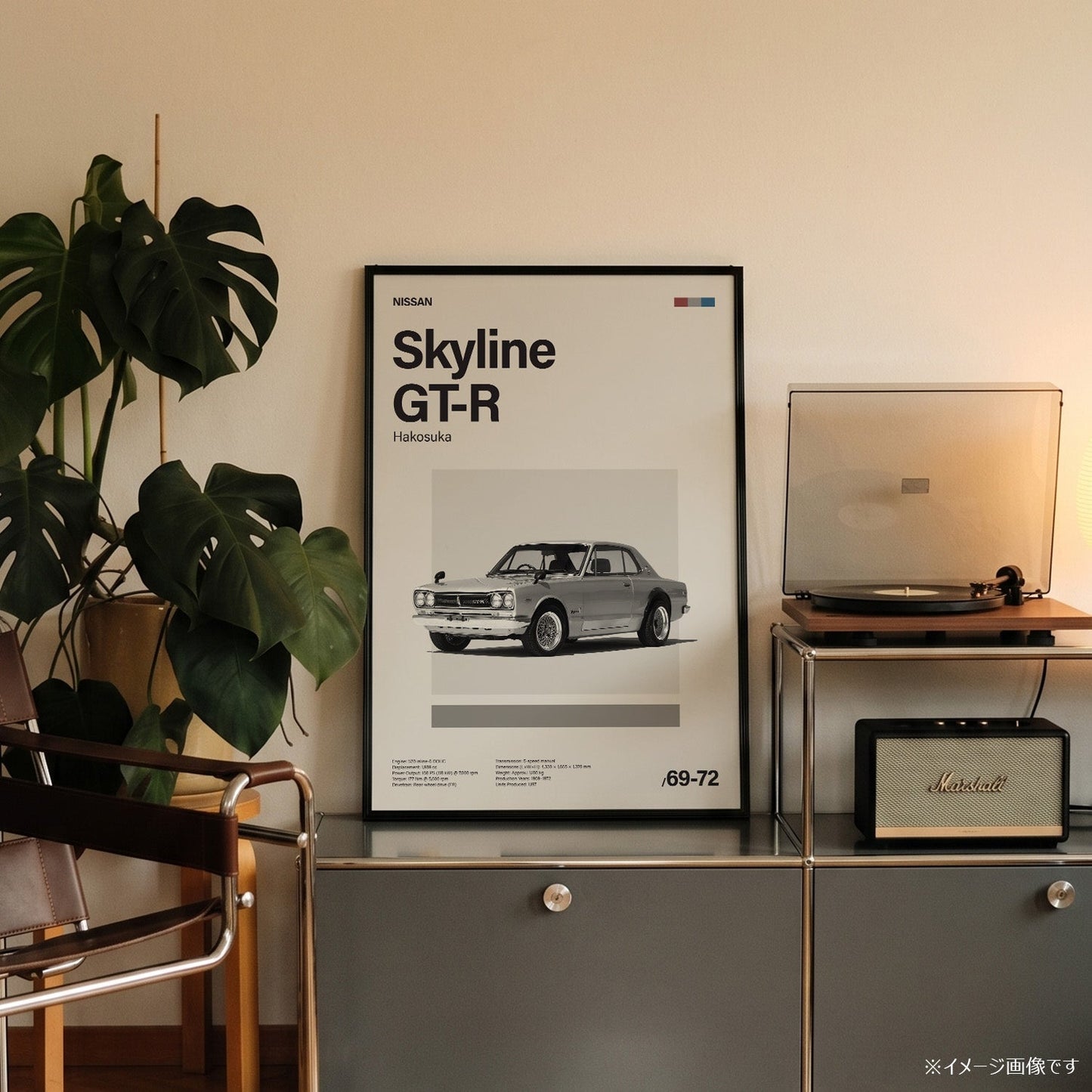 Skyline GT-R ミニマリストアートポスター - Ink Jp