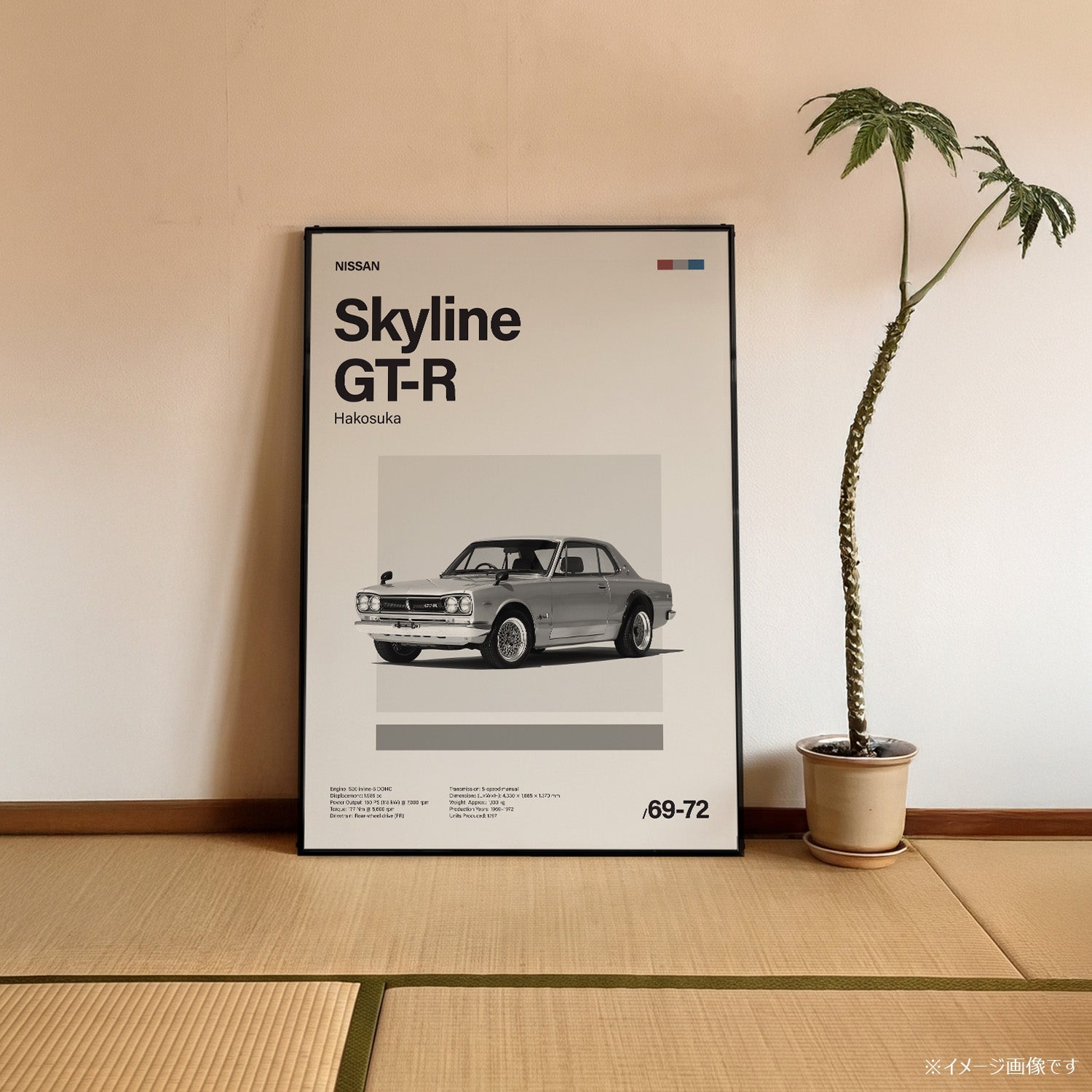 Skyline GT-R ミニマリストアートポスター - Ink Jp