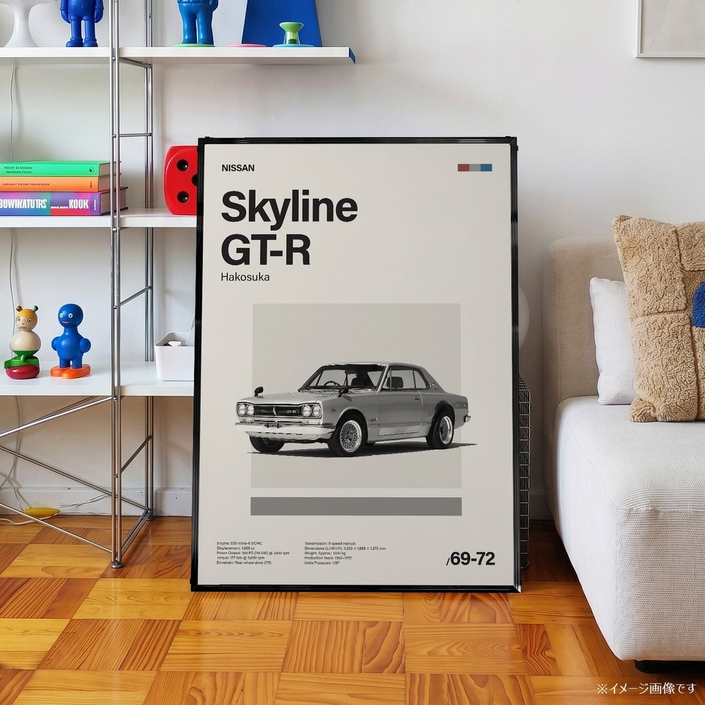 Skyline GT-R ミニマリストアートポスター - Ink Jp