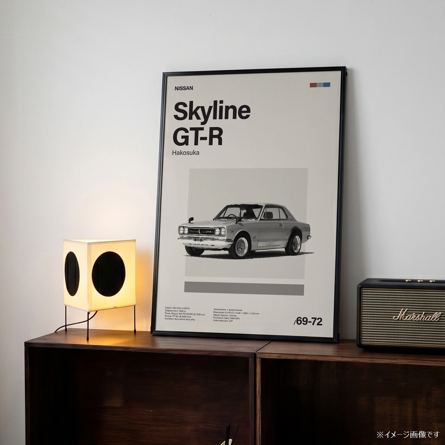 Skyline GT-R ミニマリストアートポスター - Ink Jp
