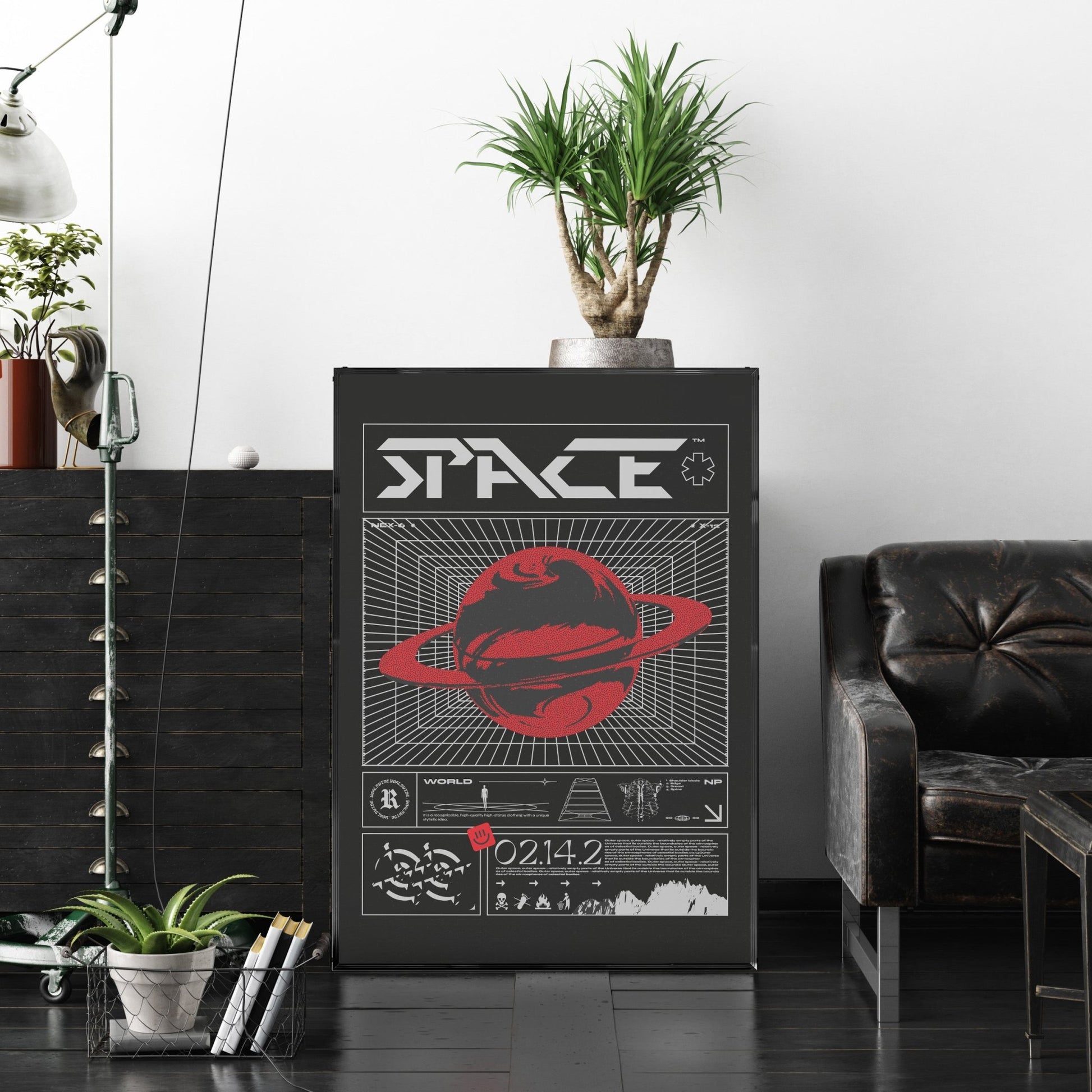 「SPACE」グラフィックアートポスター - Ink Jp