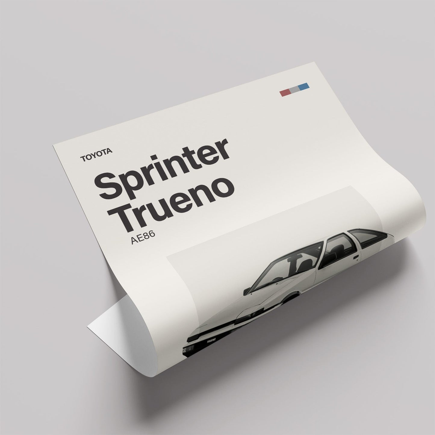 Sprinter Trueno AE86 ミニマリストアートポスター - Ink Jp
