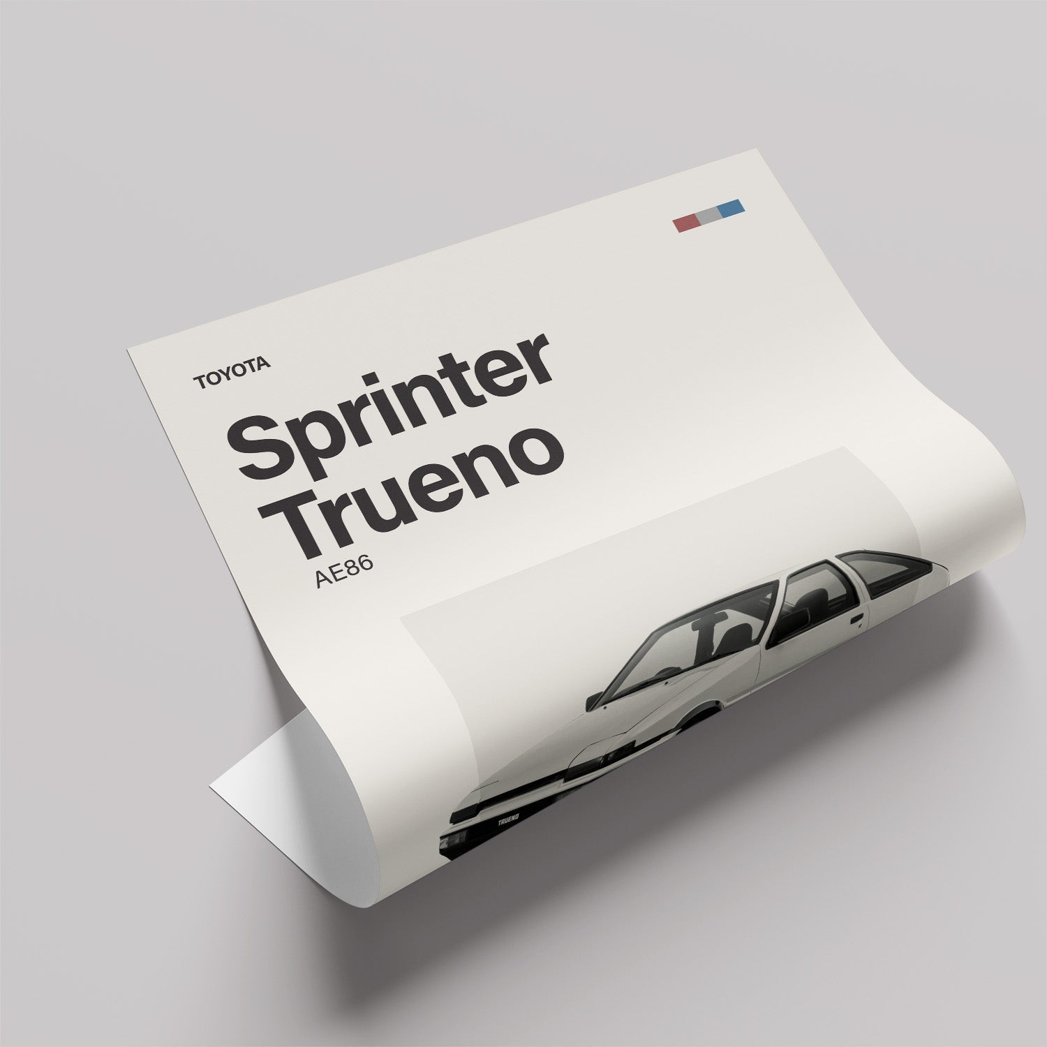 Sprinter Trueno AE86 ミニマリストアートポスター - Ink Jp