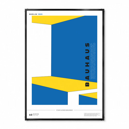 「STAATLICHES BAUHAUS Berlin 1929」バウハウスデザインポスター - Ink Jp