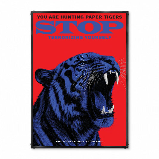 「STOP Terrorizing Yourself」モチベーションポスター - Ink Jp
