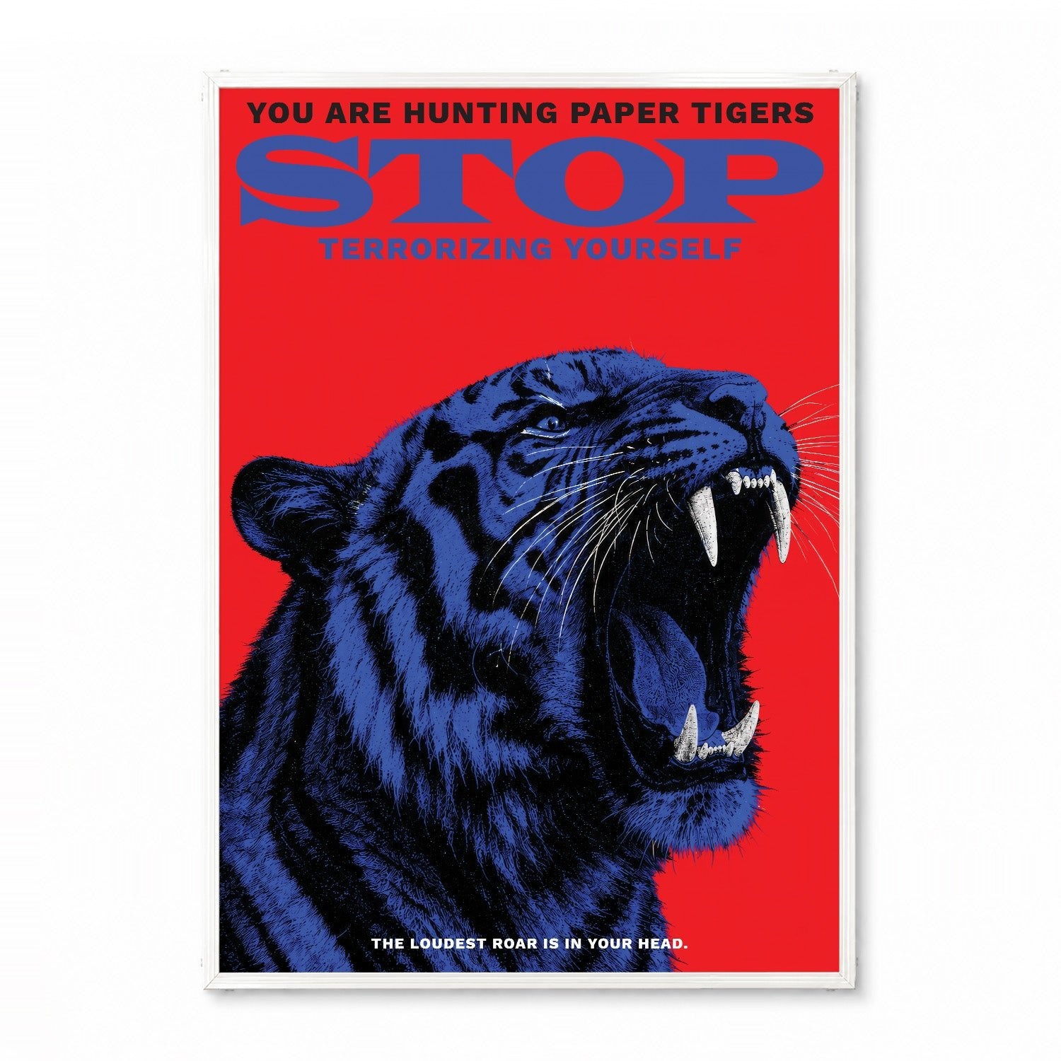 「STOP Terrorizing Yourself」モチベーションポスター - Ink Jp