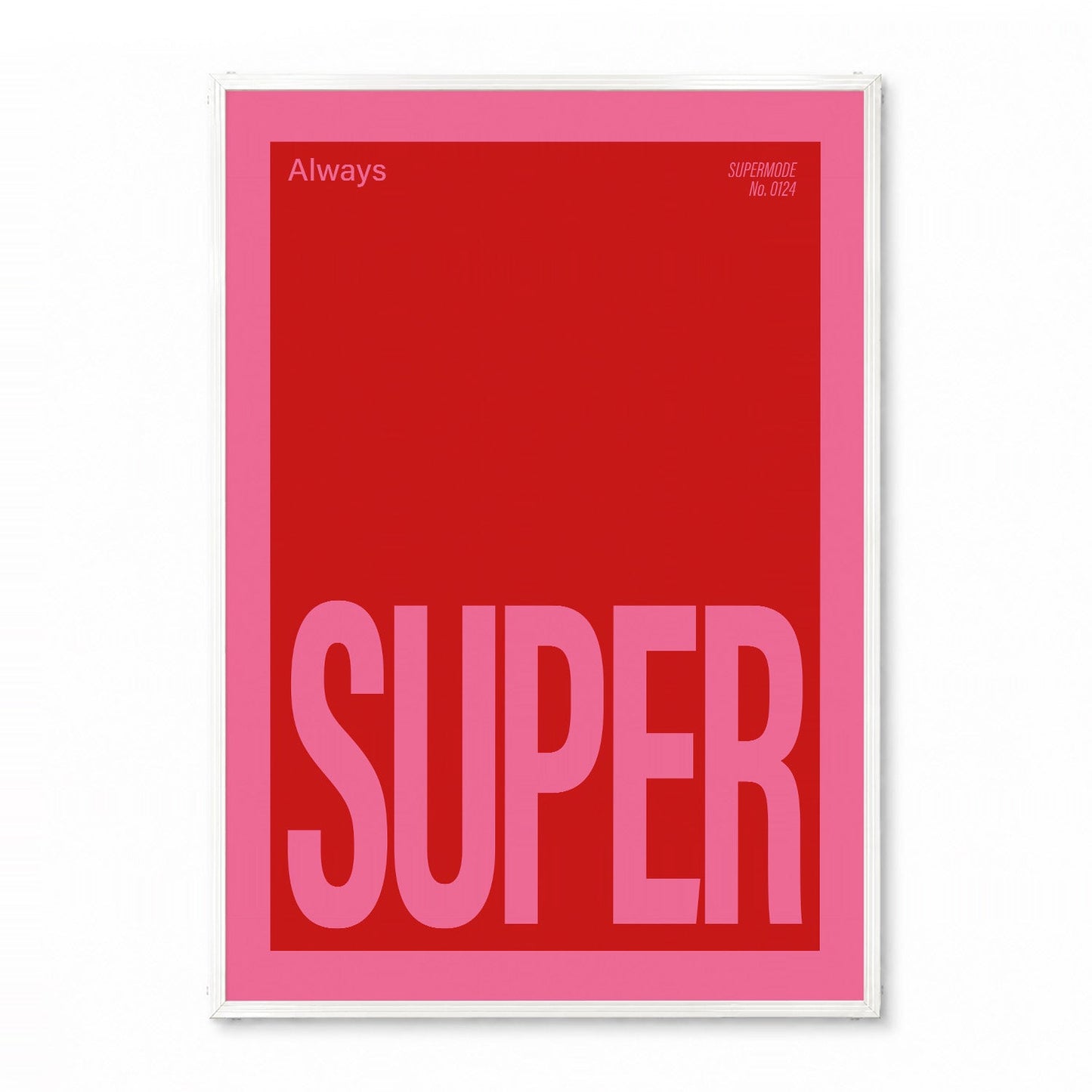 「SUPER」タイポグラフィポスター - Ink Jp