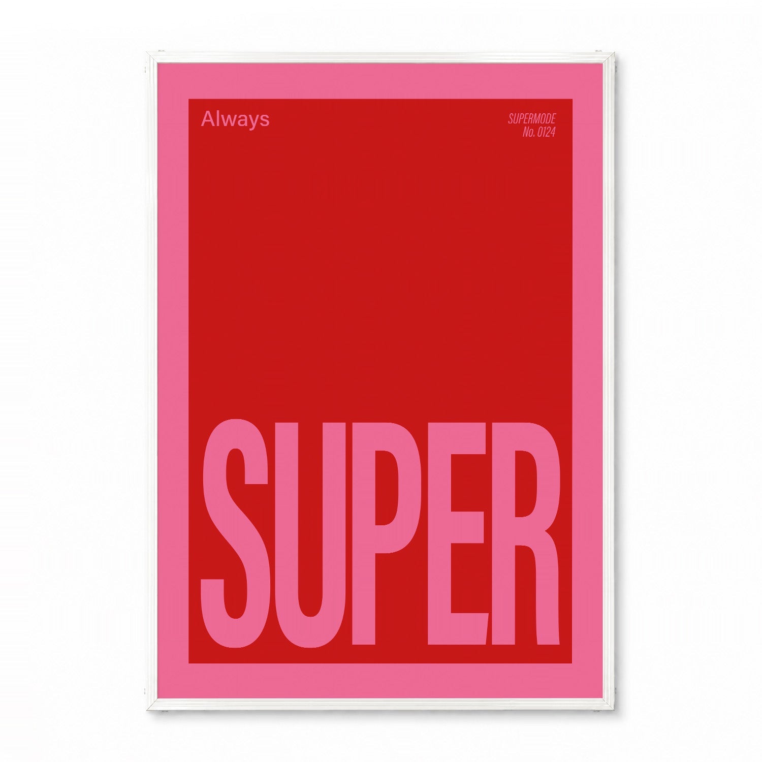「SUPER」タイポグラフィポスター - Ink Jp