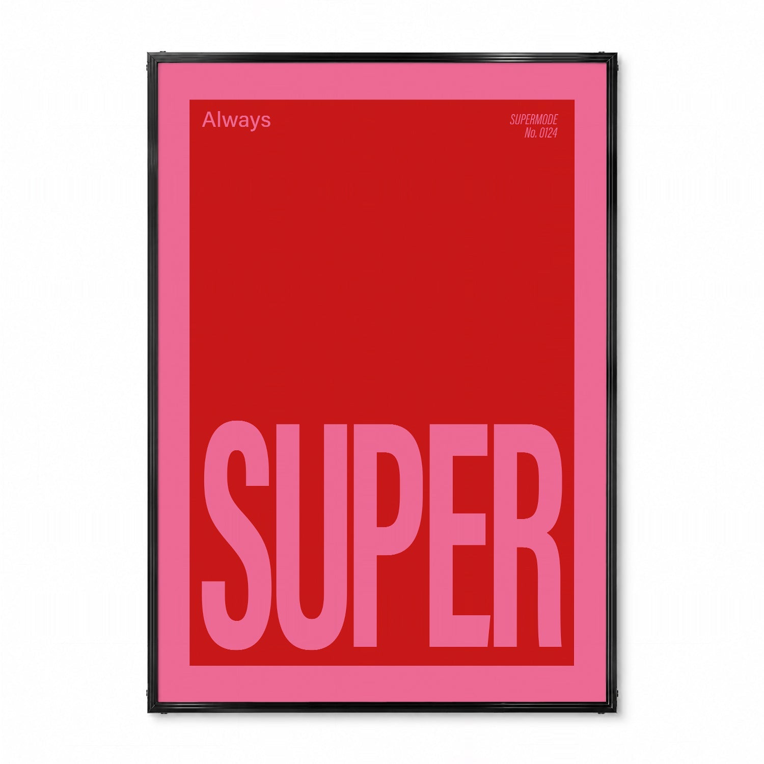 「SUPER」タイポグラフィポスター - Ink Jp