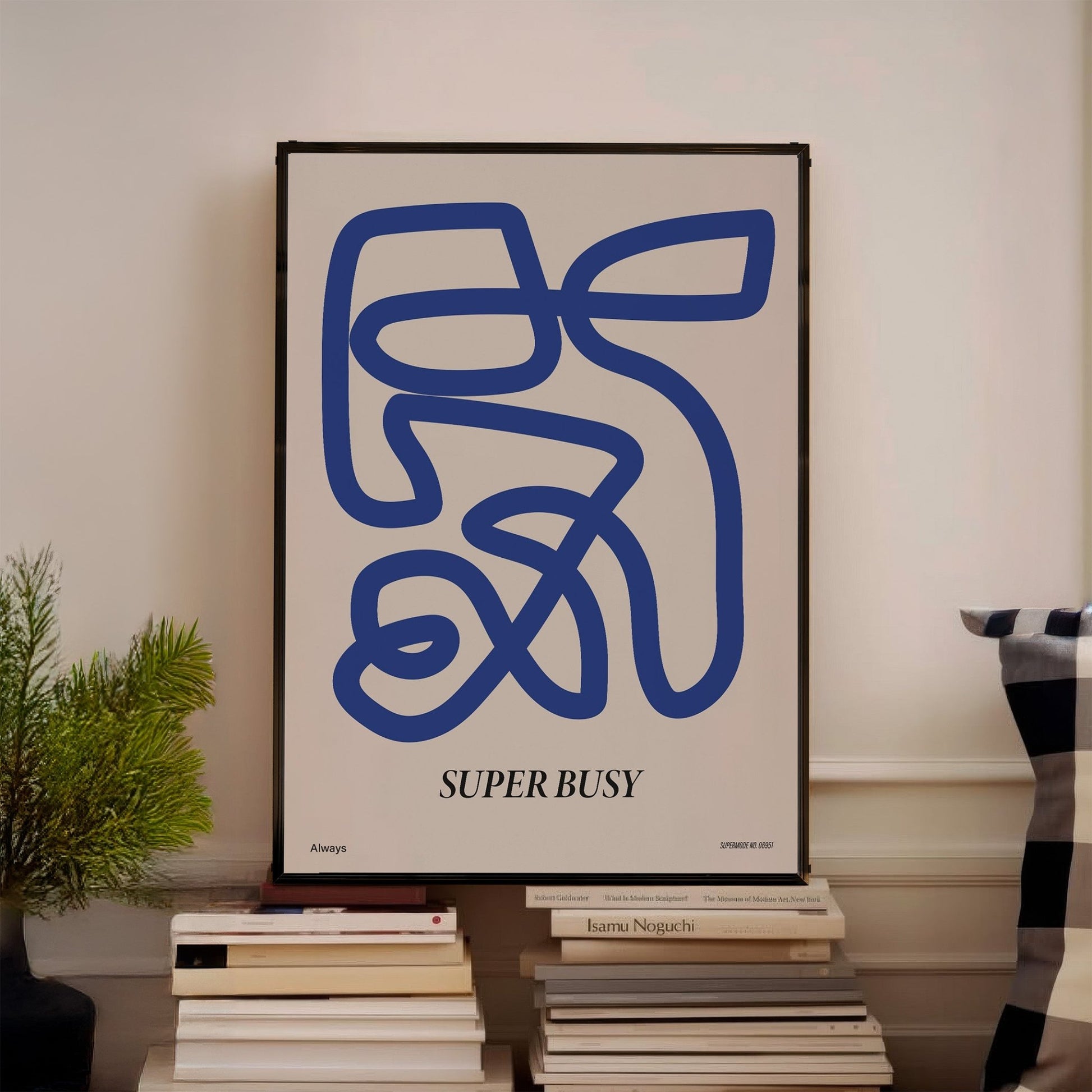 「SUPER BUSY」グラフィックアートポスター - Ink Jp