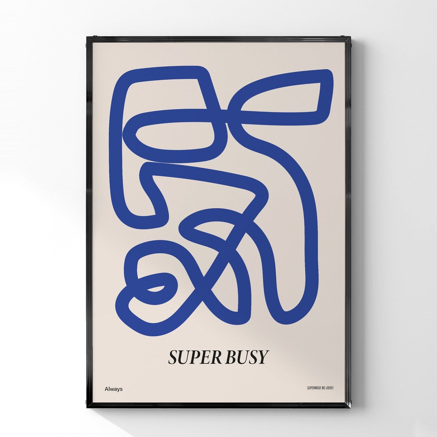 「SUPER BUSY」グラフィックアートポスター - Ink Jp