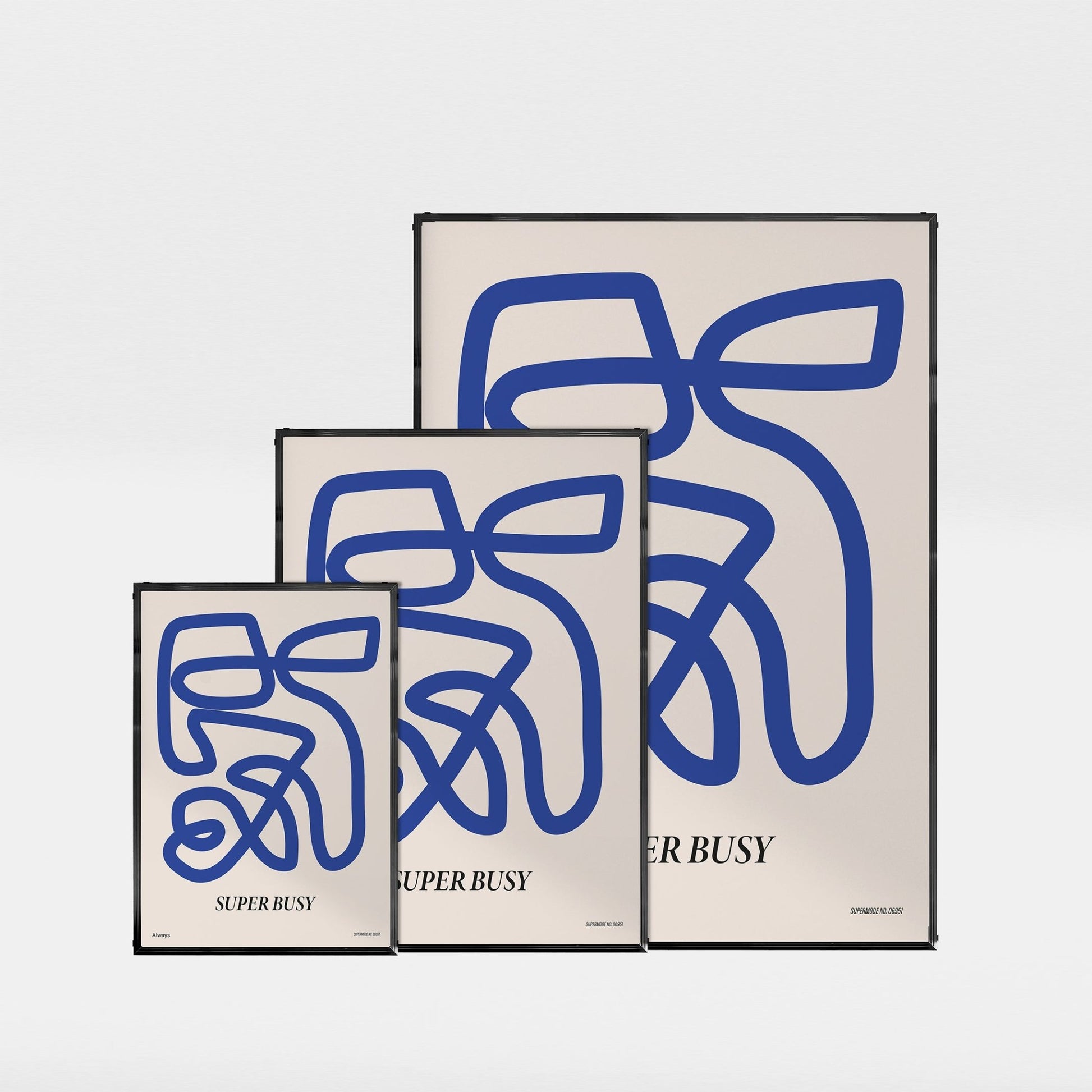 「SUPER BUSY」グラフィックアートポスター - Ink Jp