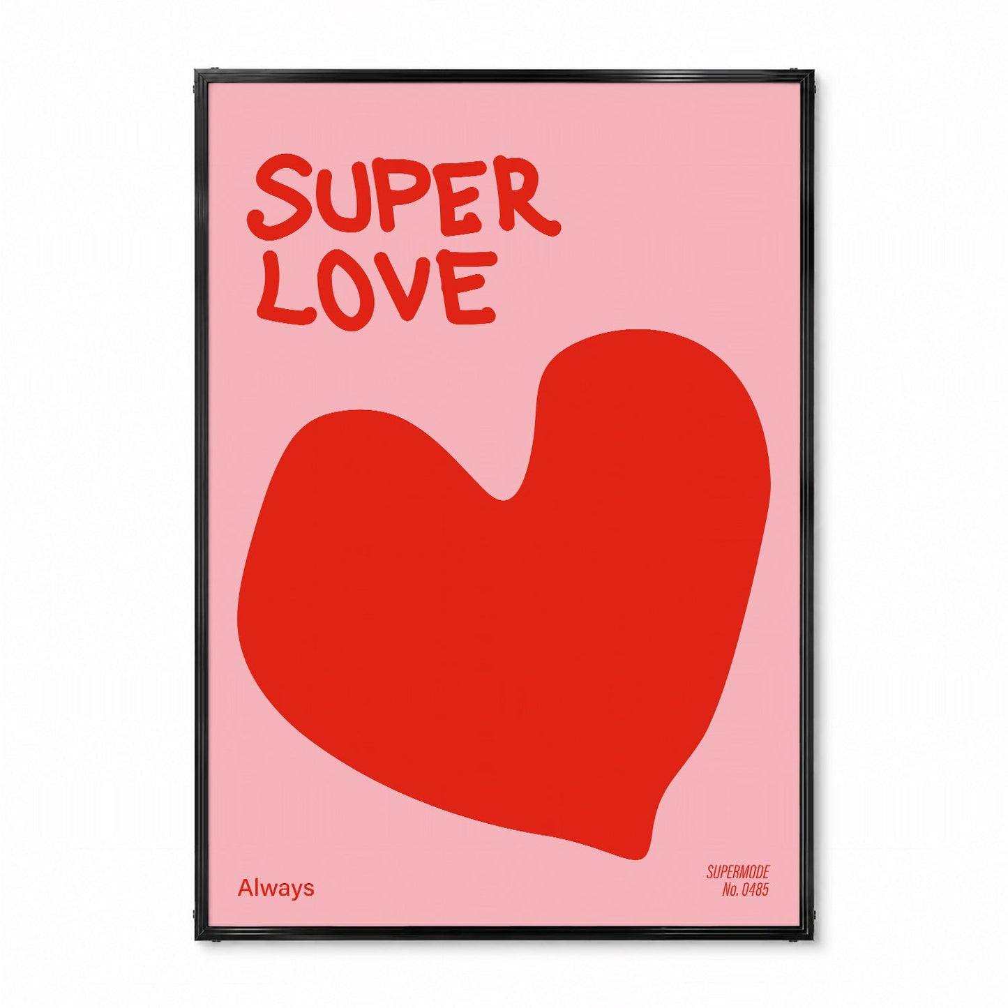「SUPER LOVE」グラフィックアートポスター - Ink Jp