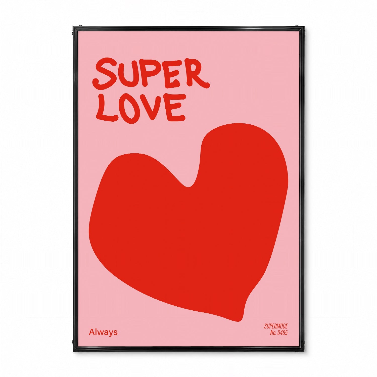 「SUPER LOVE」グラフィックアートポスター - Ink Jp