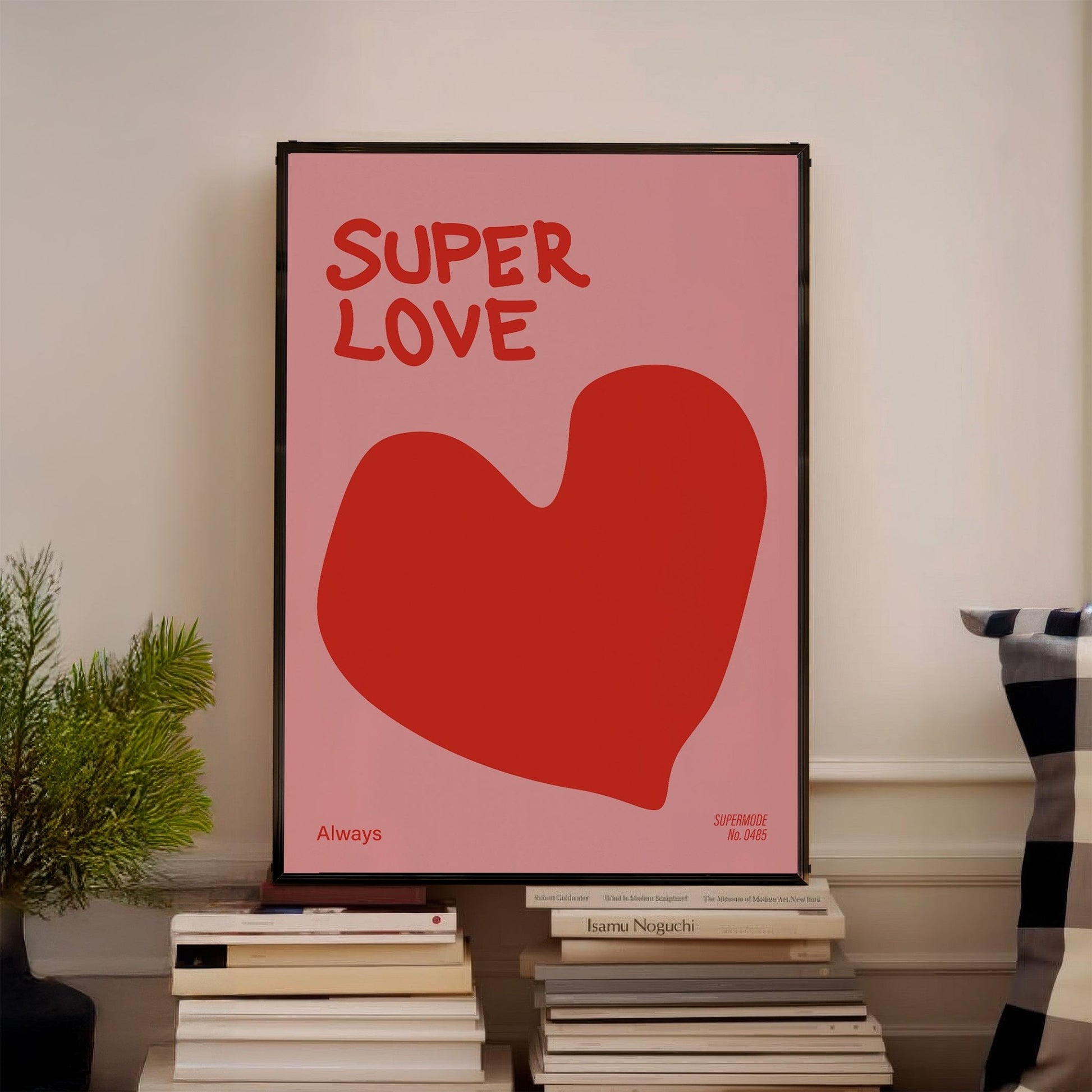 「SUPER LOVE」グラフィックアートポスター - Ink Jp