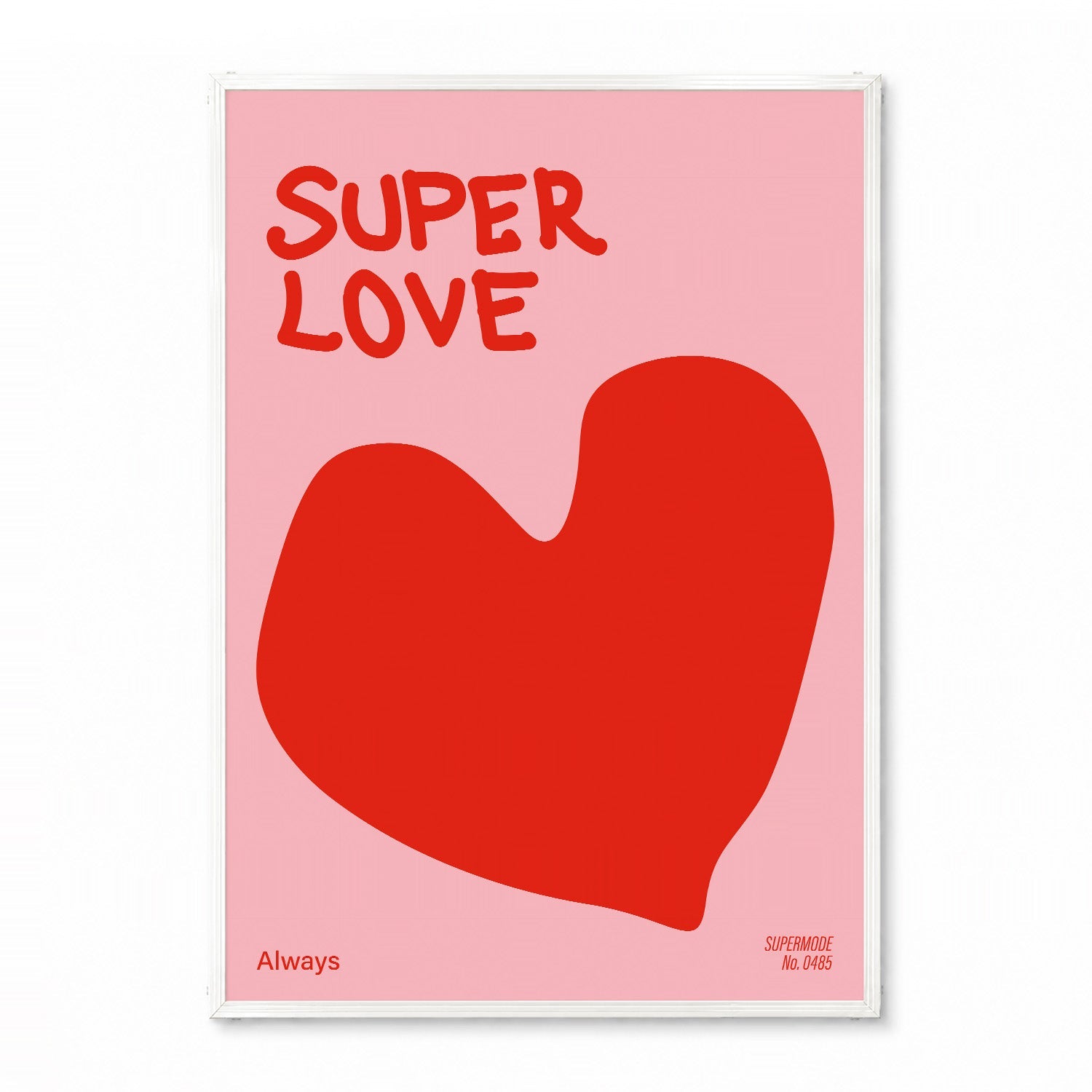 「SUPER LOVE」グラフィックアートポスター - Ink Jp