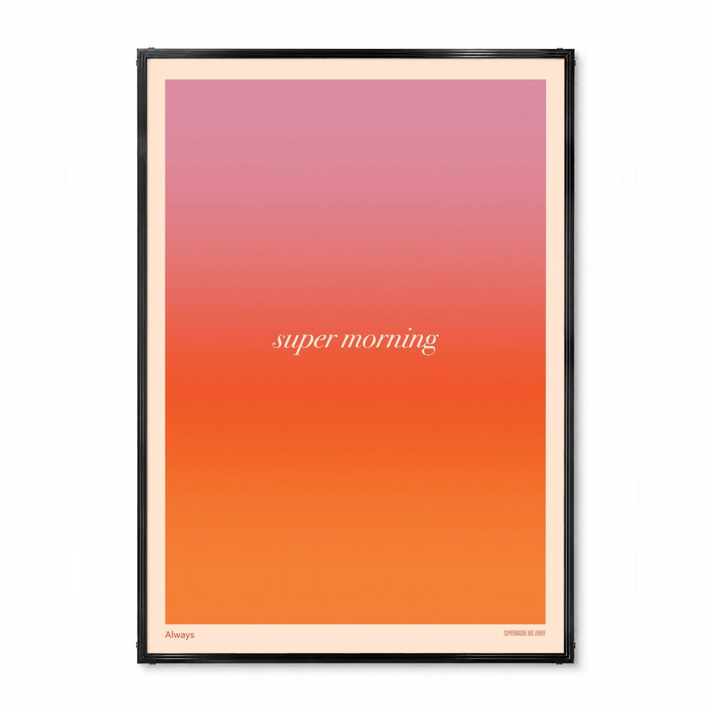 「Super Morning」グラデーショングラフィックアートポスター - Ink Jp