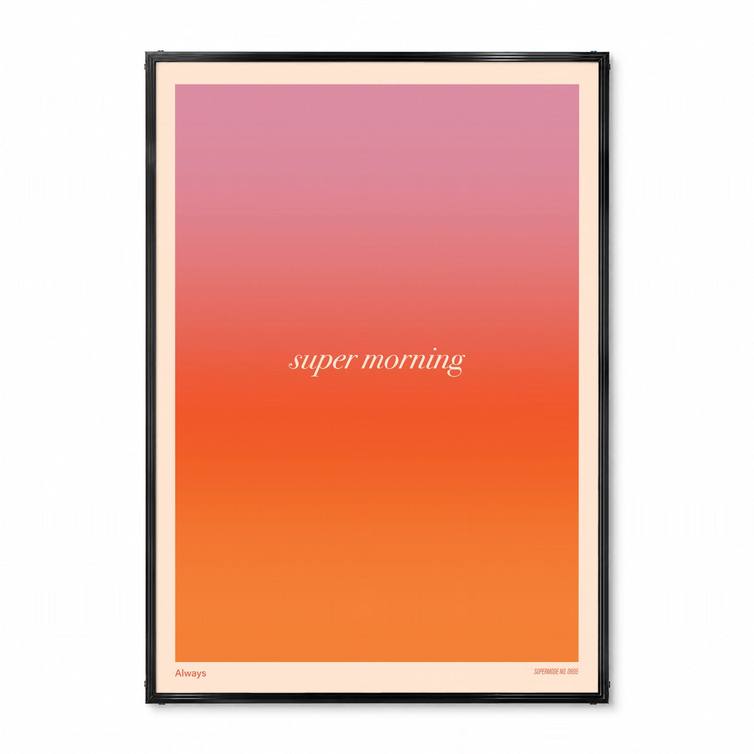 「Super Morning」グラデーショングラフィックアートポスター - Ink Jp