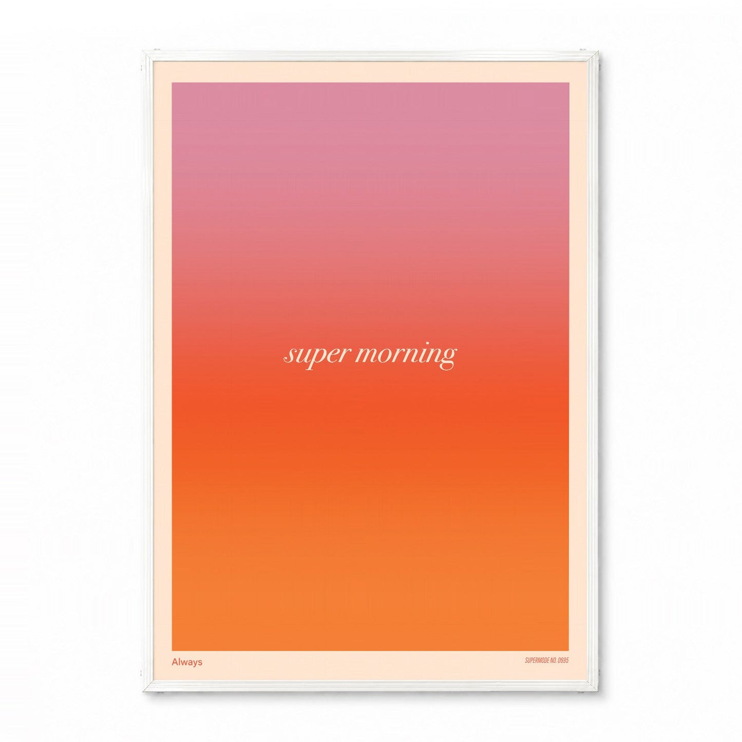 「Super Morning」グラデーショングラフィックアートポスター - Ink Jp