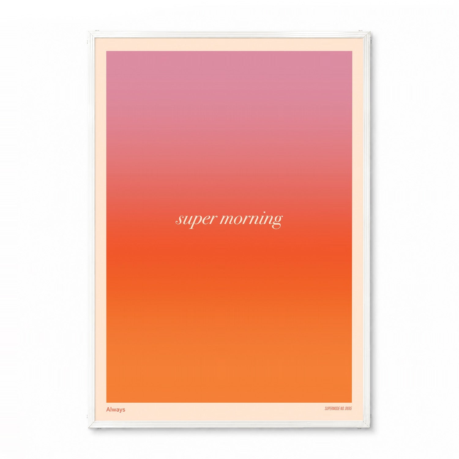 「Super Morning」グラデーショングラフィックアートポスター - Ink Jp