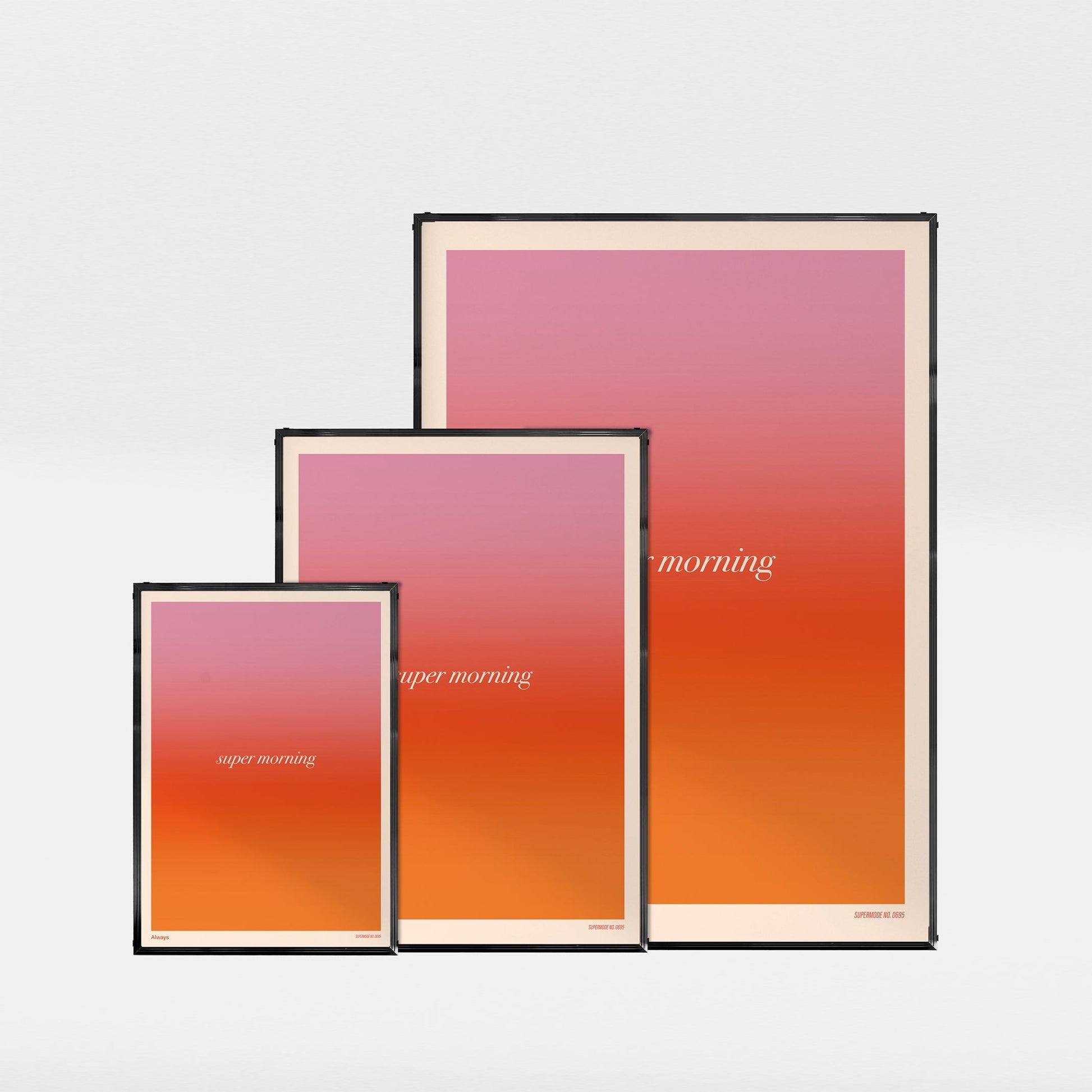 「super morning」グラフィックアートポスター - Ink Jp