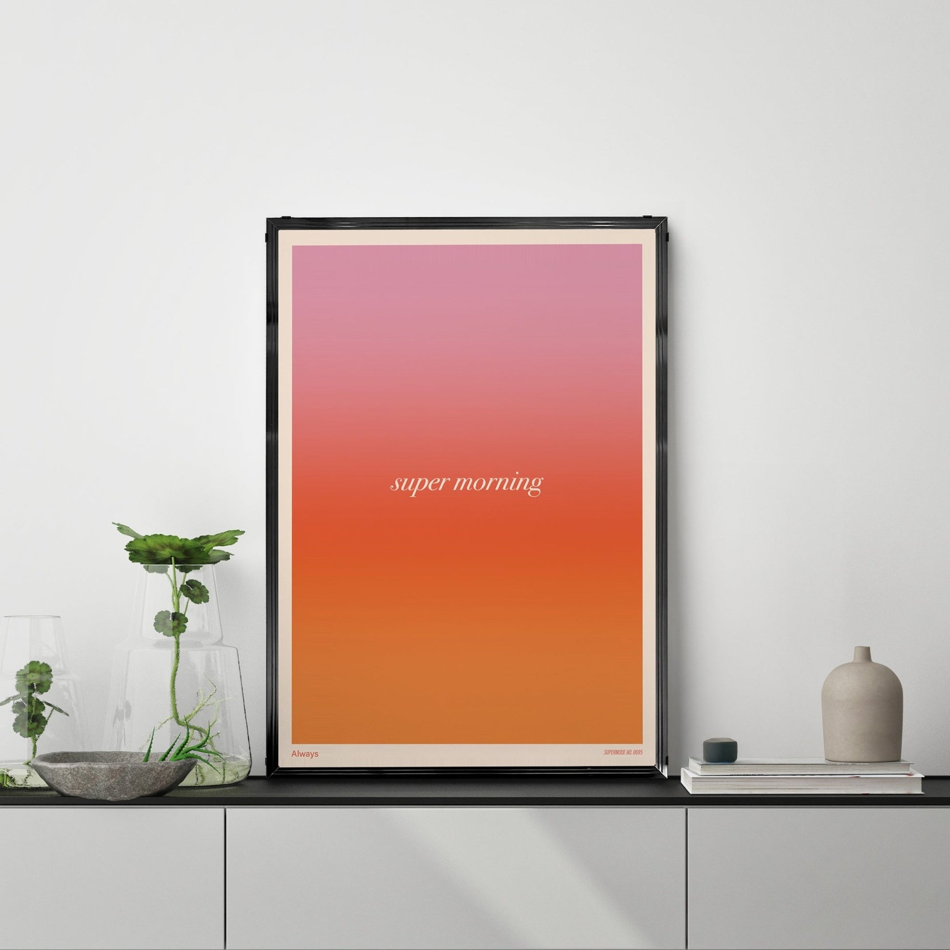 「super morning」グラフィックアートポスター - Ink Jp