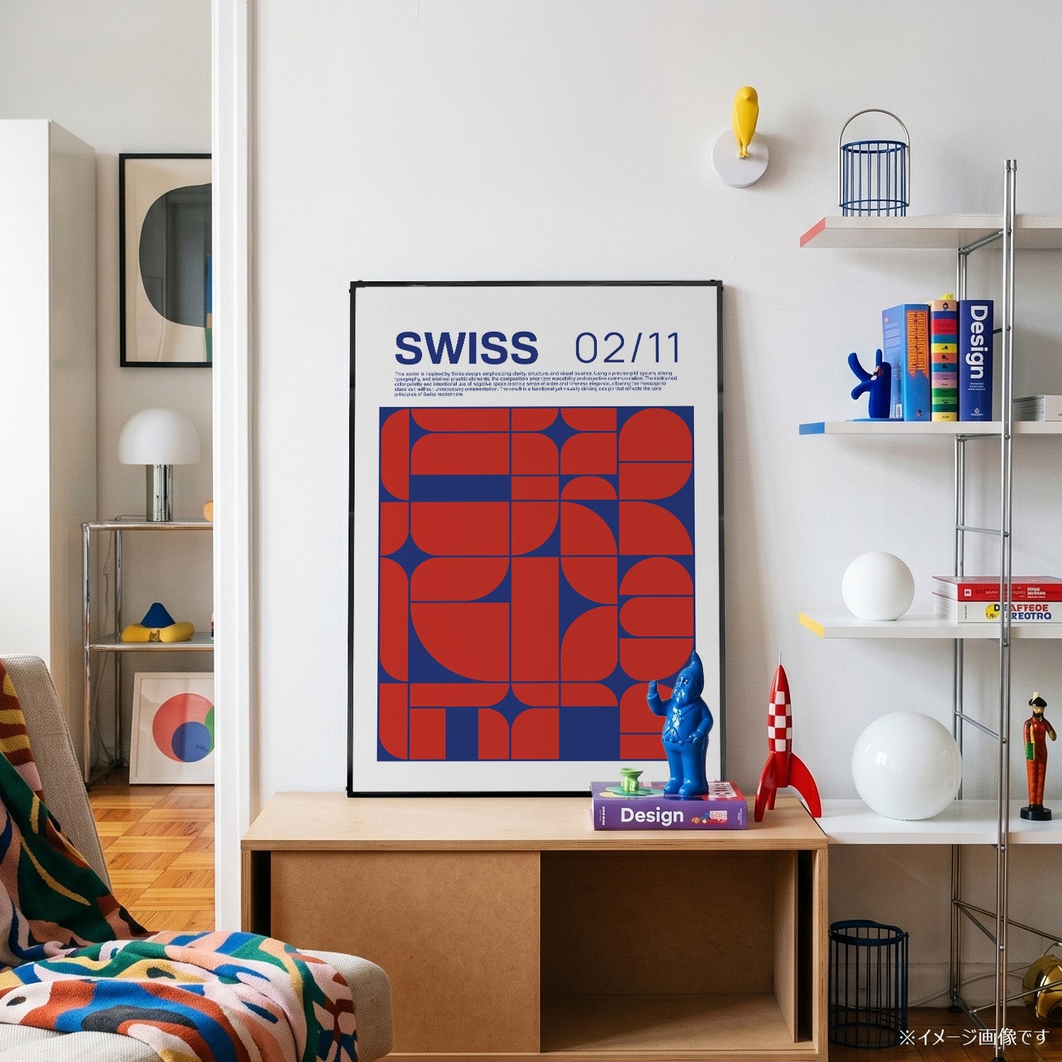 「SWISS」グラフィックアートポスター - Ink Jp