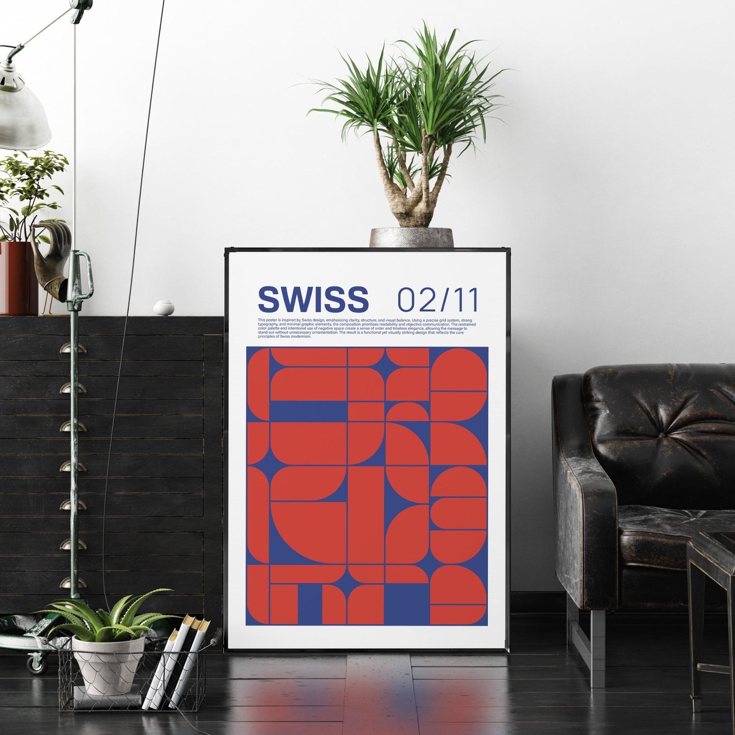 「SWISS」グラフィックアートポスター - Ink Jp