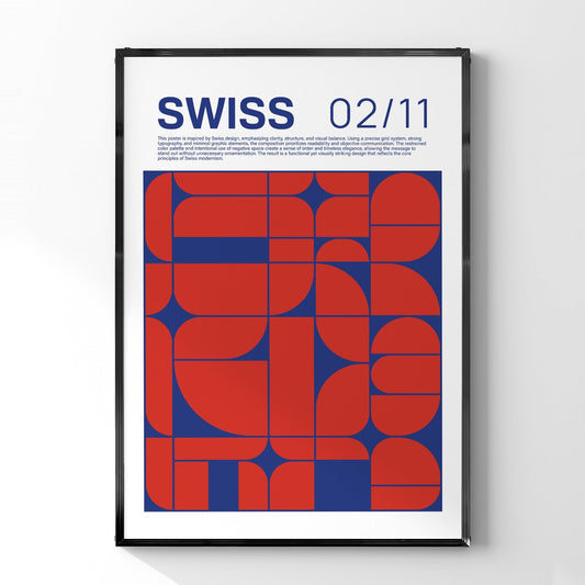 「SWISS」グラフィックアートポスター - Ink Jp