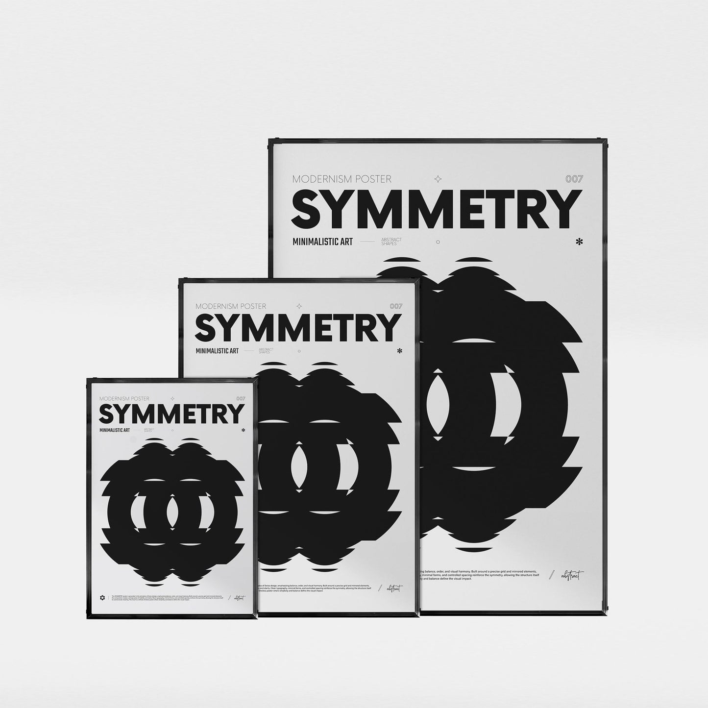 「SYMMETRY」グラフィックアートポスター - Ink Jp