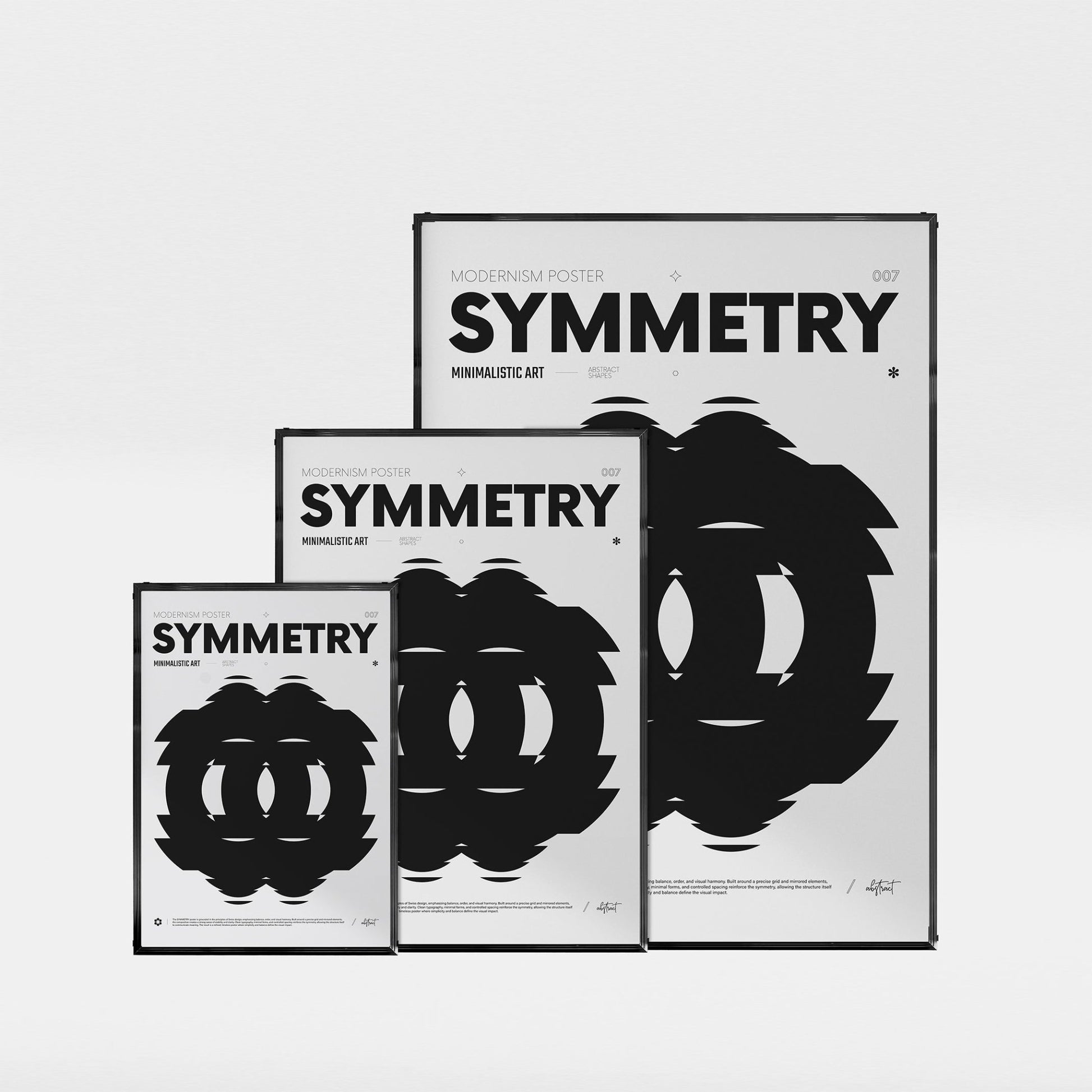 「SYMMETRY」グラフィックアートポスター - Ink Jp