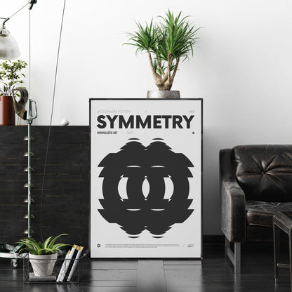 「SYMMETRY」グラフィックアートポスター - Ink Jp