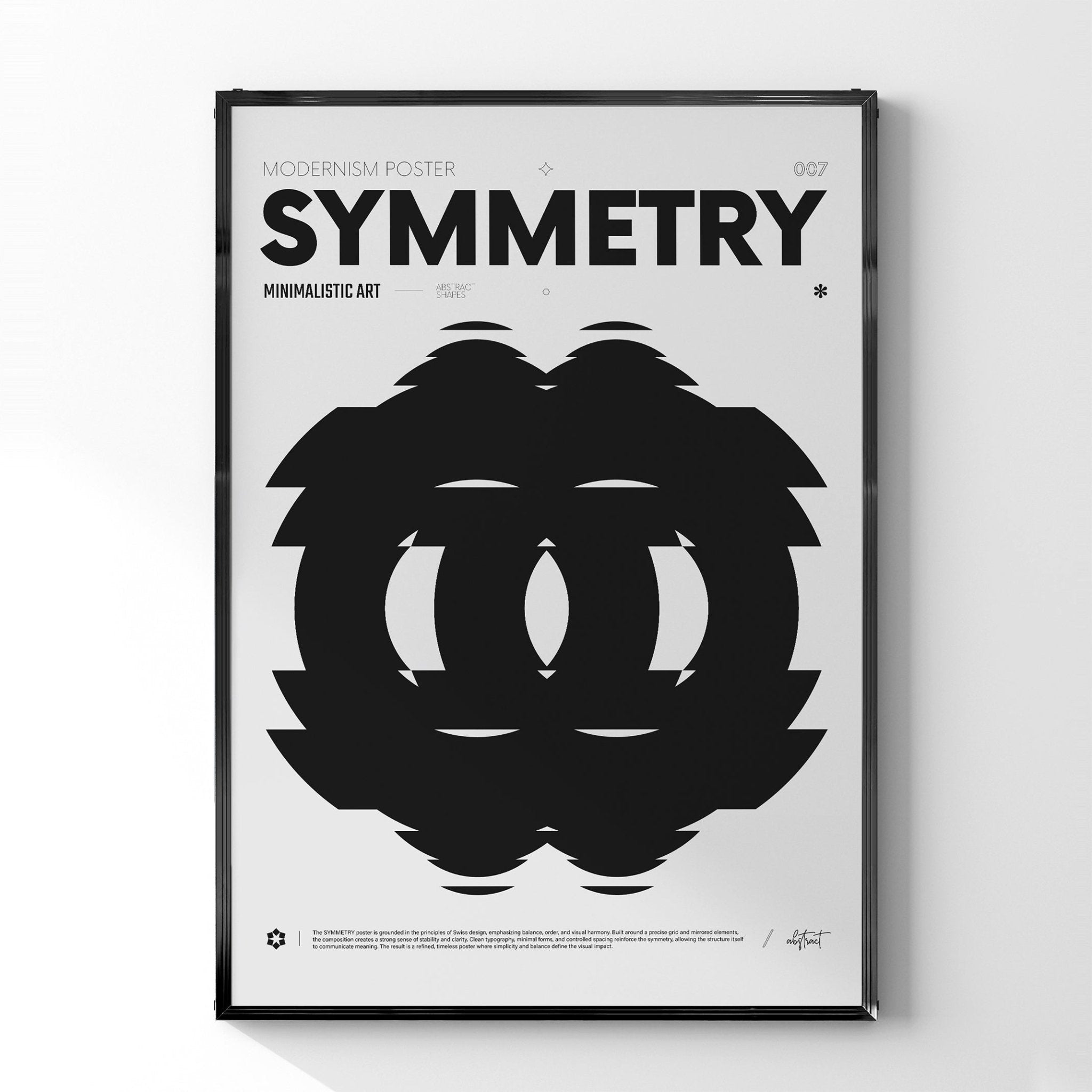 SYMMETRY」グラフィックアートポスター – Ink Jp