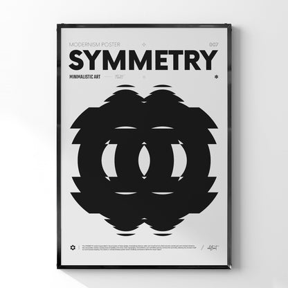 「SYMMETRY」グラフィックアートポスター - Ink Jp