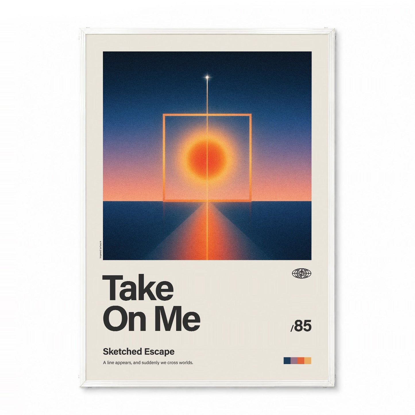「Take On Me」音楽インスパイア アートポスター - Ink Jp