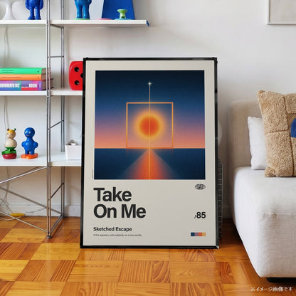 「Take On Me」音楽インスパイア アートポスター - Ink Jp