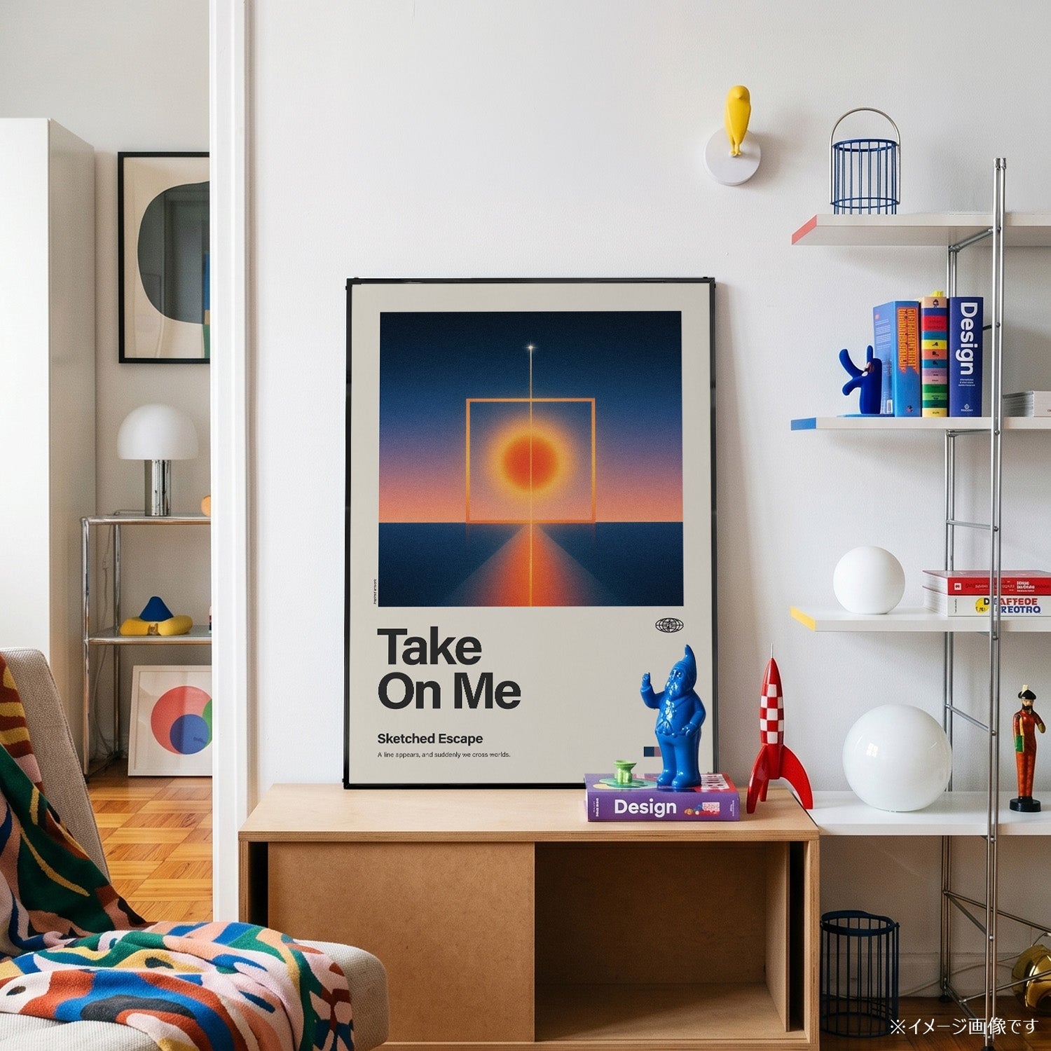 「Take On Me」音楽インスパイア アートポスター - Ink Jp