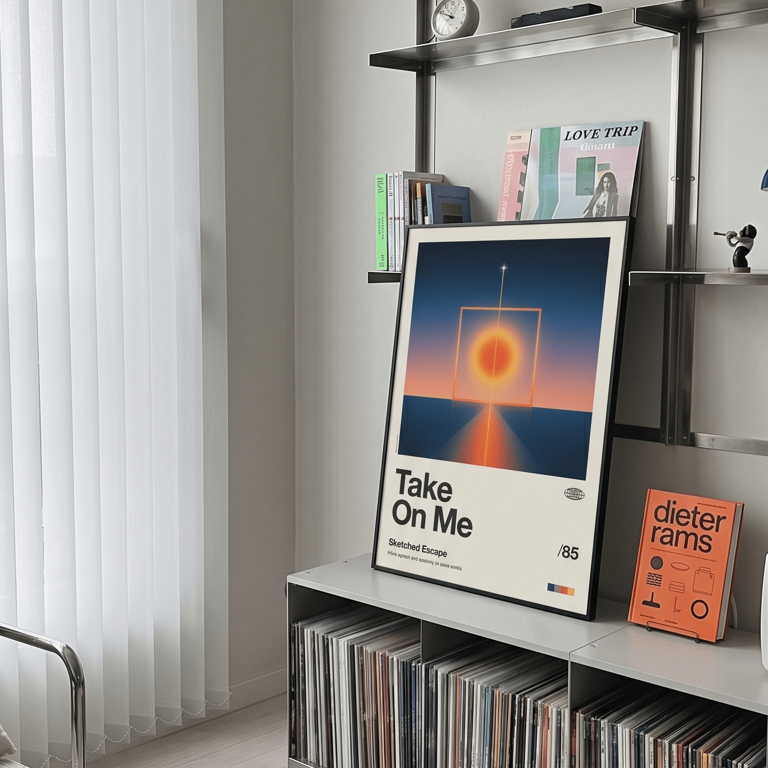 「Take On Me」音楽インスパイア アートポスター - Ink Jp