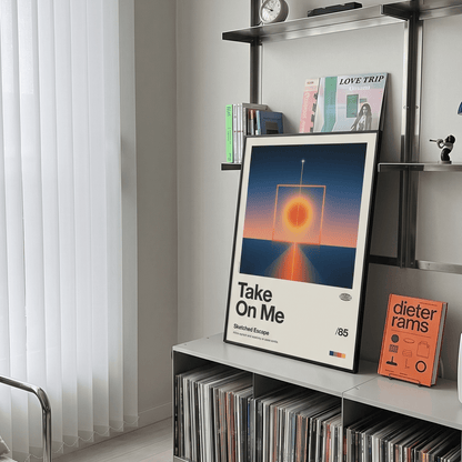 「Take On Me」音楽インスパイア アートポスター - Ink Jp