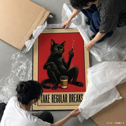 「TAKE REGULAR BREAKS」ヴィンテージユーモアポスター - Ink Jp